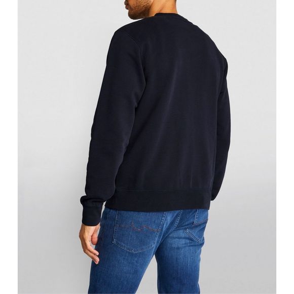 SANDRO Embroidered Dandelion Sweatshirt Marine Size M - Picture 3 of 11